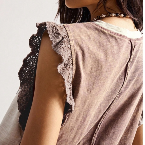 Boho Color block Floral print Peace Patchwork Tank Top - Picture 3 of 6